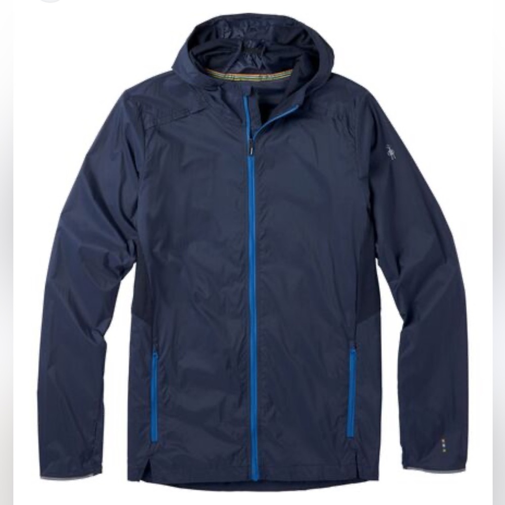 Smartwool Merino Sport Ultra Light Full Zip Hoodie Navy Size XL Men’s